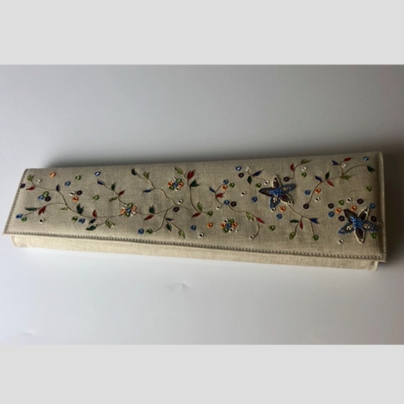 Christian Louboutin Handbags - Christian Louboutin Newspaper Ricamo Clutch